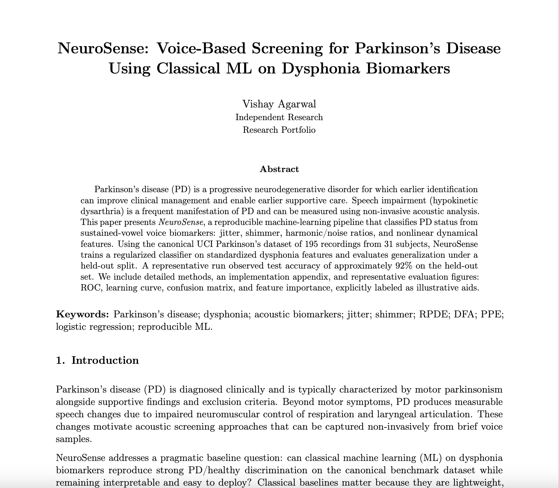 Neuro-Sense screenshot